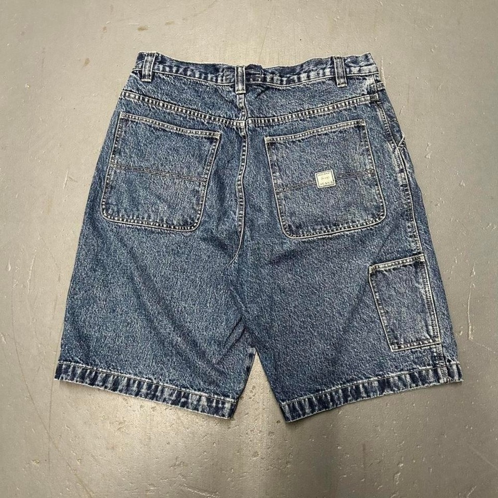 Vintage Y2K Unionbay baggy wide leg long carpenter denim jean shorts jorts